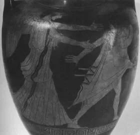 AMPHORA, NECK (ATHENIAN, RED-FIGURE)