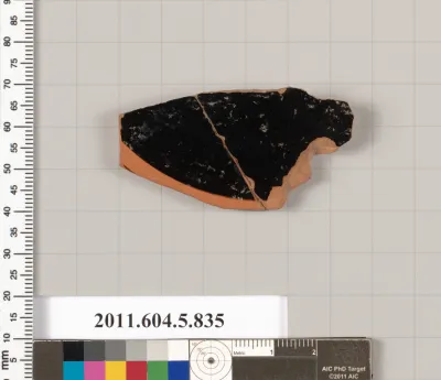 Terracotta fragment of a kylix (drinking cup)