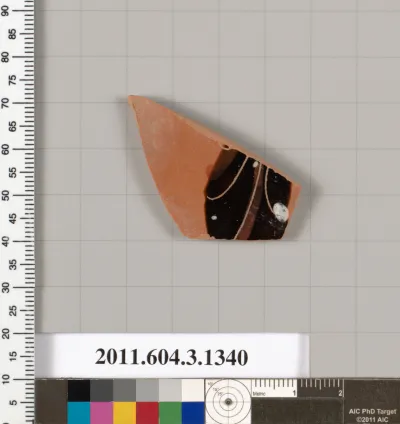 Terracotta fragment of a skyphos (deep drinking cup)