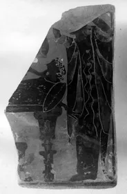 PLAQUE, FRAGMENT (ATHENIAN, BLACK-FIGURE)