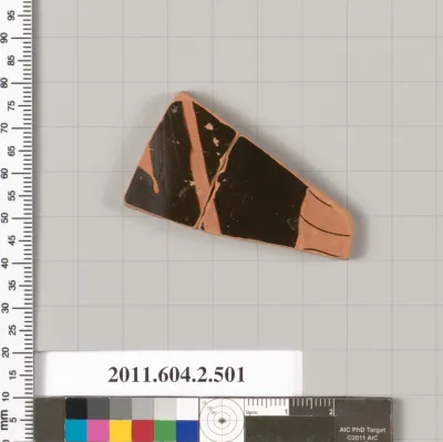 Terracotta fragment of a column-krater (bowl for mixing wine and water)