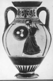 PSEUDO-PANATHENAIC AMPHORA (ATHENIAN, BLACK-FIGURE)