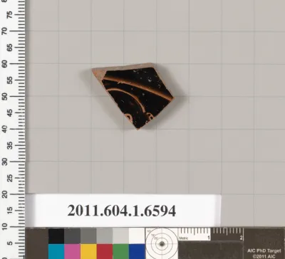 Terracotta fragment of a kylix (drinking cup)