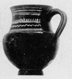 MUG (SOUTH ITALIAN, GNATHIAN, BLACK GLAZE)