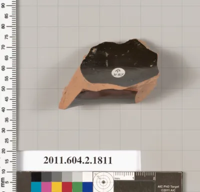 Terracotta fragment of a skyphos (deep drinking cup)