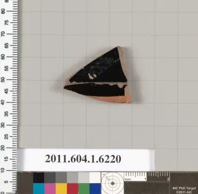 Terracotta fragment of a kylix (drinking cup)