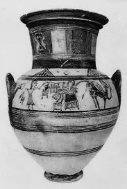 AMPHORA, BELLY-HANDLED (CYPRIOT, OUTLINE)