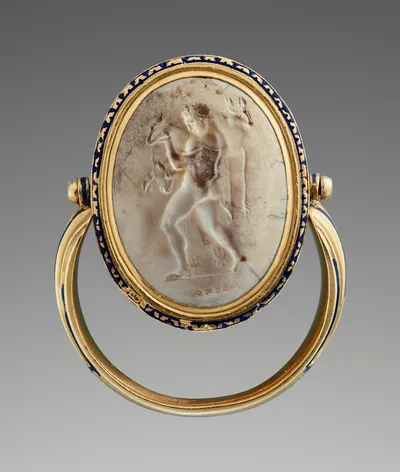 Gem with Herakles and the Cretan Bull