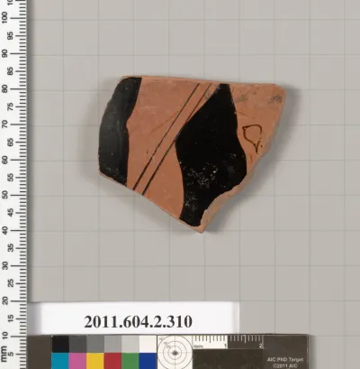 Terracotta fragment of a column-krater (bowl for mixing wine and water)
