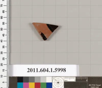 Terracotta fragment of a kylix (drinking cup)