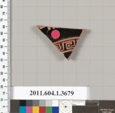 Terracotta fragment of a kylix (drinking cup)