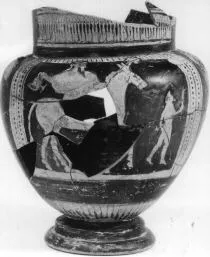 KRATER, COLUMN, FRAGMENTS (ATHENIAN, RED-FIGURE)