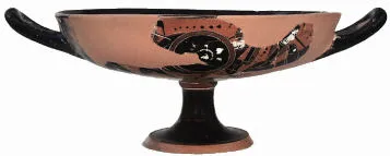 CUP A, FRAGMENTS (ATHENIAN, BLACK-FIGURE)