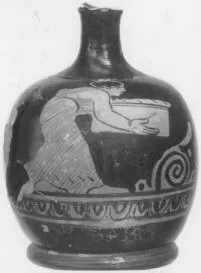 LEKYTHOS, SQUAT (ATHENIAN, RED-FIGURE)