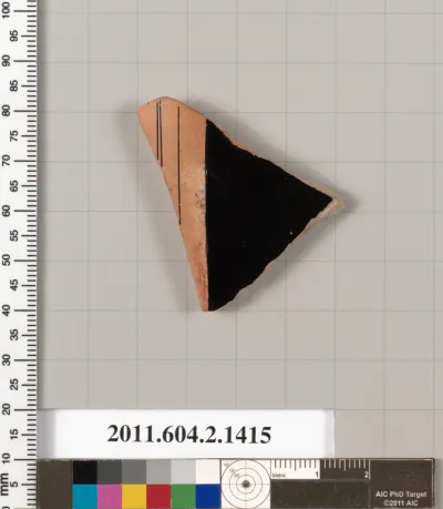 Terracotta fragment of a skyphos (deep drinking cup)