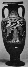 AMPHORA, NECK (SOUTH ITALIAN, CAMPANIAN, RED-FIGURE)