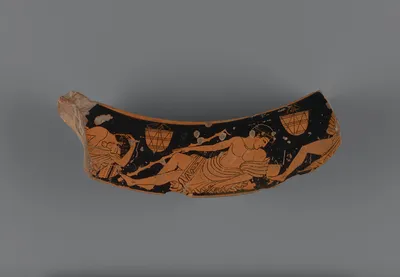 Attic Red-Figure Dinos Rim Fragment