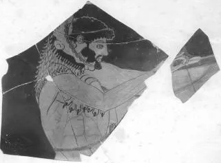 KRATER, CALYX, FRAGMENT (ATHENIAN, RED-FIGURE)