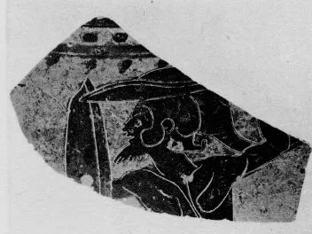 AMPHORA, NECK (ETRUSCAN, BLACK-FIGURE)