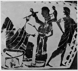 KRATER, COLUMN (ATHENIAN, BLACK-FIGURE)