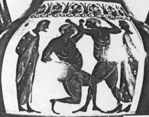 AMPHORA, BELLY, TYPE B (ATHENIAN, BLACK-FIGURE)