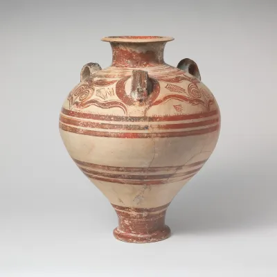 Terracotta pithoid jar