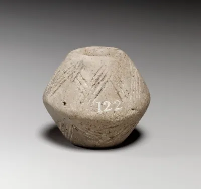 Terracotta biconical spindle-whorl