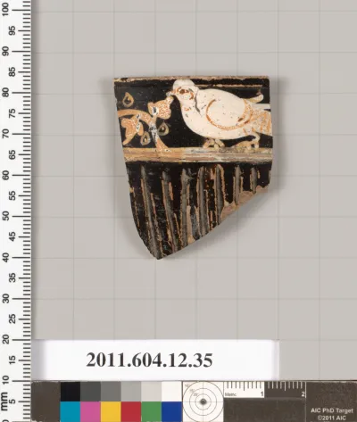 Terracotta fragment of a skyphos (deep drinking cup)?