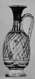 LEKYTHOS (SOUTH ITALIAN, GNATHIAN, BLACK GLAZE)