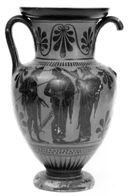 AMPHORA, NECK (ATHENIAN, BLACK-FIGURE)