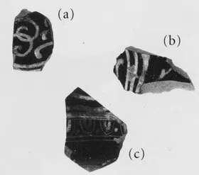 LEKYTHOS, SQUAT (?), FRAGMENTS (SOUTH ITALIAN, GNATHIAN, BLACK GLAZE)