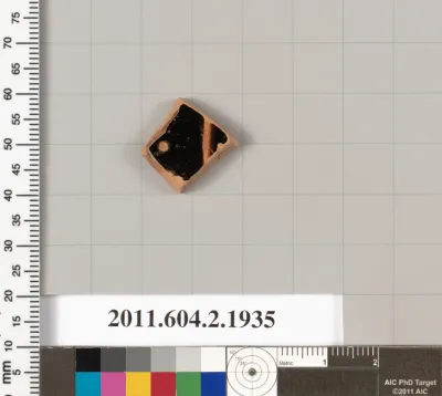 Terracotta fragment of a skyphos (deep drinking cup)