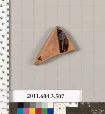 Terracotta fragment of a column-krater (bowl for mixing wine and water)