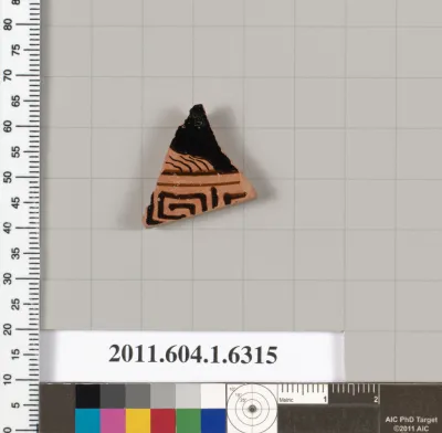 Terracotta fragment of a kylix (drinking cup)