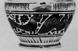 SKYPHOS (CORINTHIAN, BLACK-FIGURE)