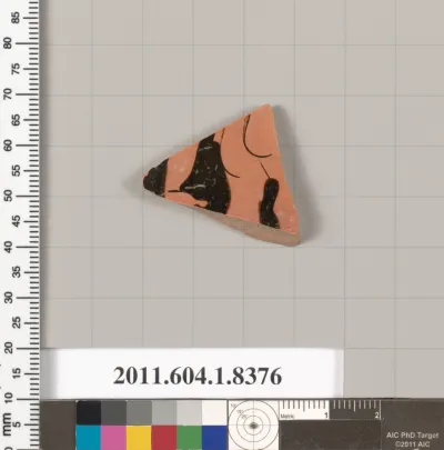 Terracotta fragment of a kylix (drinking cup)