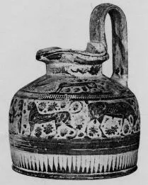 OINOCHOE (CORINTHIAN, BLACK-FIGURE)