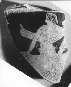 KRATER, BELL, FRAGMENT (ATHENIAN, RED-FIGURE)