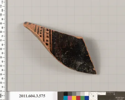 Terracotta fragment of a column-krater (bowl for mixing wine and water)