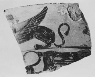 LEKANIS, FRAGMENT (ATHENIAN, BLACK-FIGURE)