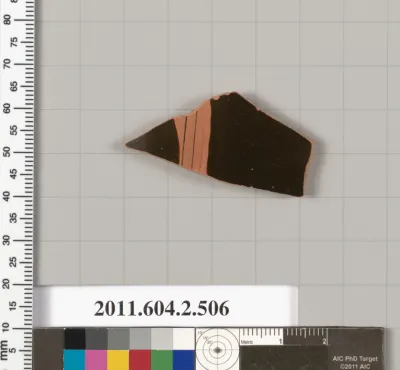 Terracotta fragment of a column-krater (bowl for mixing wine and water)