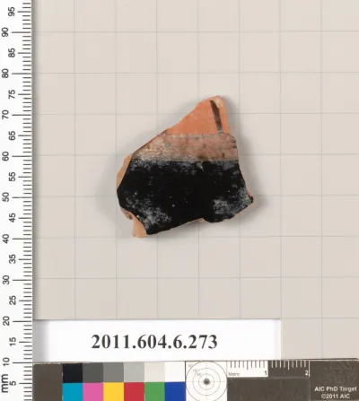 Terracotta fragment of a lekanis (dish)?