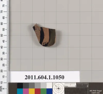 Terracotta fragment of a kylix (drinking cup)