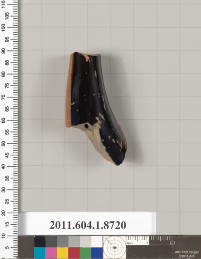 Terracotta fragment of a kylix (drinking cup)