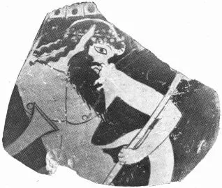 KRATER, COLUMN, FRAGMENT (ATHENIAN, RED-FIGURE)