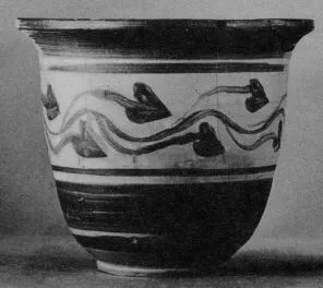 KALATHOS (DAUNIAN, BLACK PATTERN)