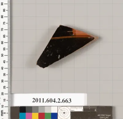 Terracotta fragment of a column-krater (bowl for mixing wine and water)