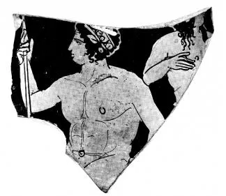 KRATER, CALYX, FRAGMENT (ATHENIAN, RED-FIGURE)