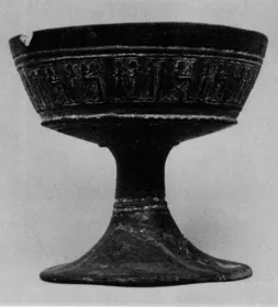 CHALICE (ETRUSCAN, BUCCHERO)
