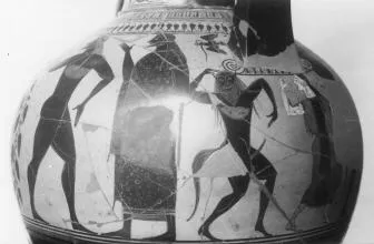 AMPHORA, NECK (ATHENIAN, BLACK-FIGURE)